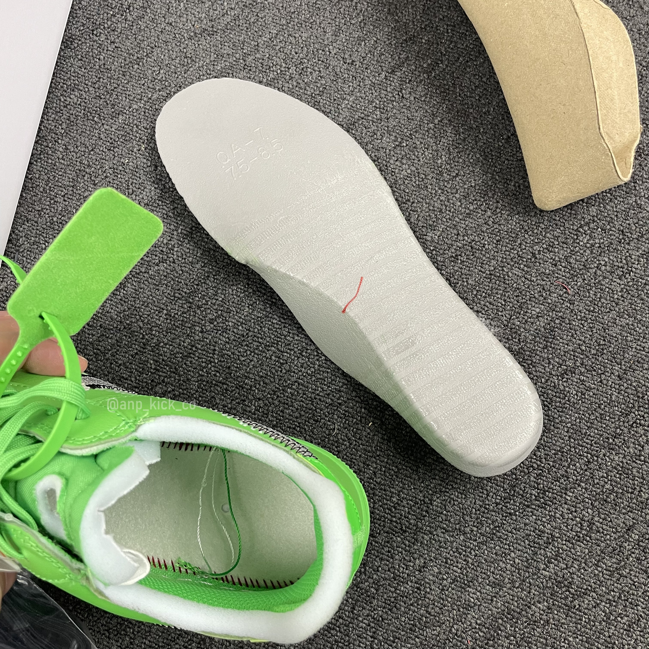 Off White Nike Air Force 1 Low Light Green (10) - www.newkick.vip
